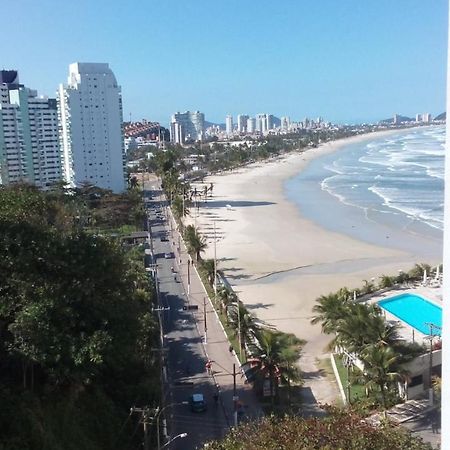 Apartamento Frente Para O Mar ,50 M Da Praia , Ar Condicionado Todos Quartos Guaruja Exterior photo