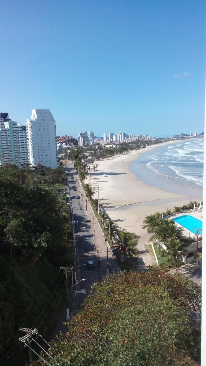Apartamento Frente Para O Mar ,50 M Da Praia , Ar Condicionado Todos Quartos Guaruja Exterior photo